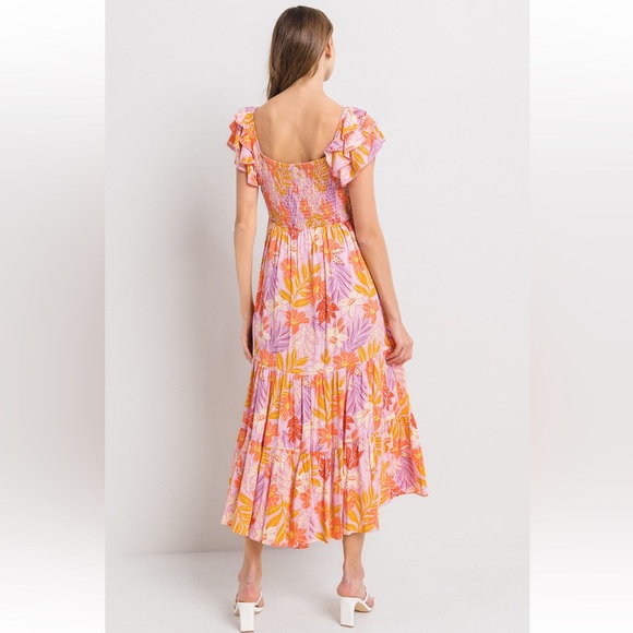 29 Beautiful Tiered Floral Print Midi Dress - Picture 7 of 7
